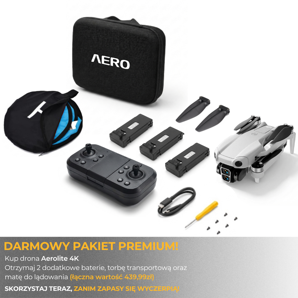 Dron Aerolite z kamerą 4K